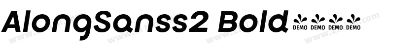 AlongSanss2 Bold字体转换